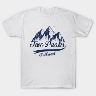 Two Peaks Electrical (Baseball Font) T-Shirt